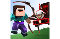 Play Noob VS. Spider Train now!